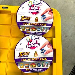 2 Brand new Mini Brands Collector’s Case Series 3